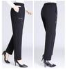 Women's Warm Winter Pants - Middle-Aged & Elderly, Thick Velvet & Lamb's Wool, Loose Fit, Cotton, Grandma Style