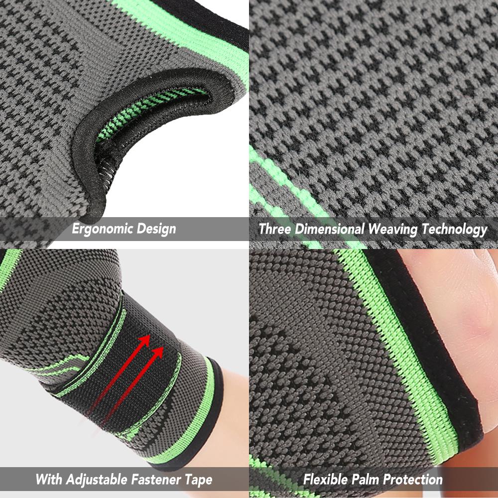 Wrist Support Sleeve Half Finger Wrist Band Wrist Palm Support Brace Wrist Sleeve for Men Women