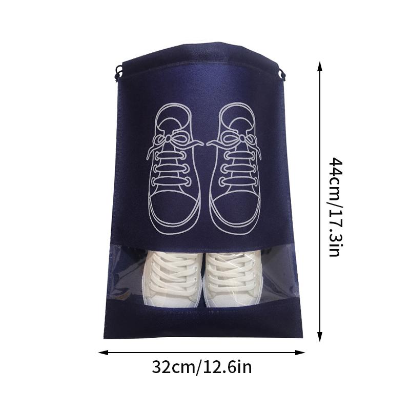 Portable Shoe Storage Bags Travel Shoe Cover Pouch Waterproof Pocket Unisex Zipper Organizer Bag Moistureproof Shoe Storage Pack