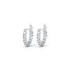 Swarovski Rhodium Hoop Earrings 5562126