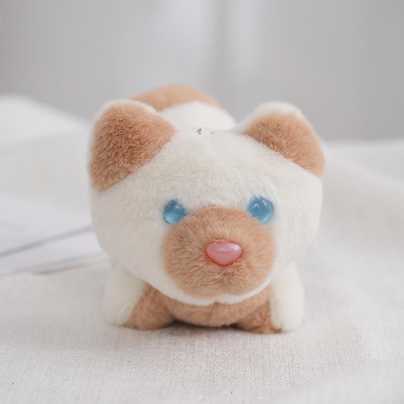 Adorable Husky Plush Keychain Soft Stuffed Dog Bag Charm Cute Mini Puppy Gift