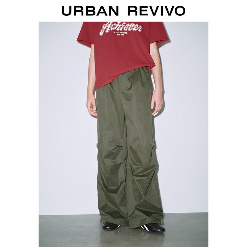 

UR 2025 Women s Elastic Waist Workwear Wide-Leg Pants XXS