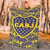 Cabj Flannel Blanket Soft Warm All-Season Throw, Design for Camping, Car Travel, Hiking Sofa, Bed, Office Perfect Gift for Parties