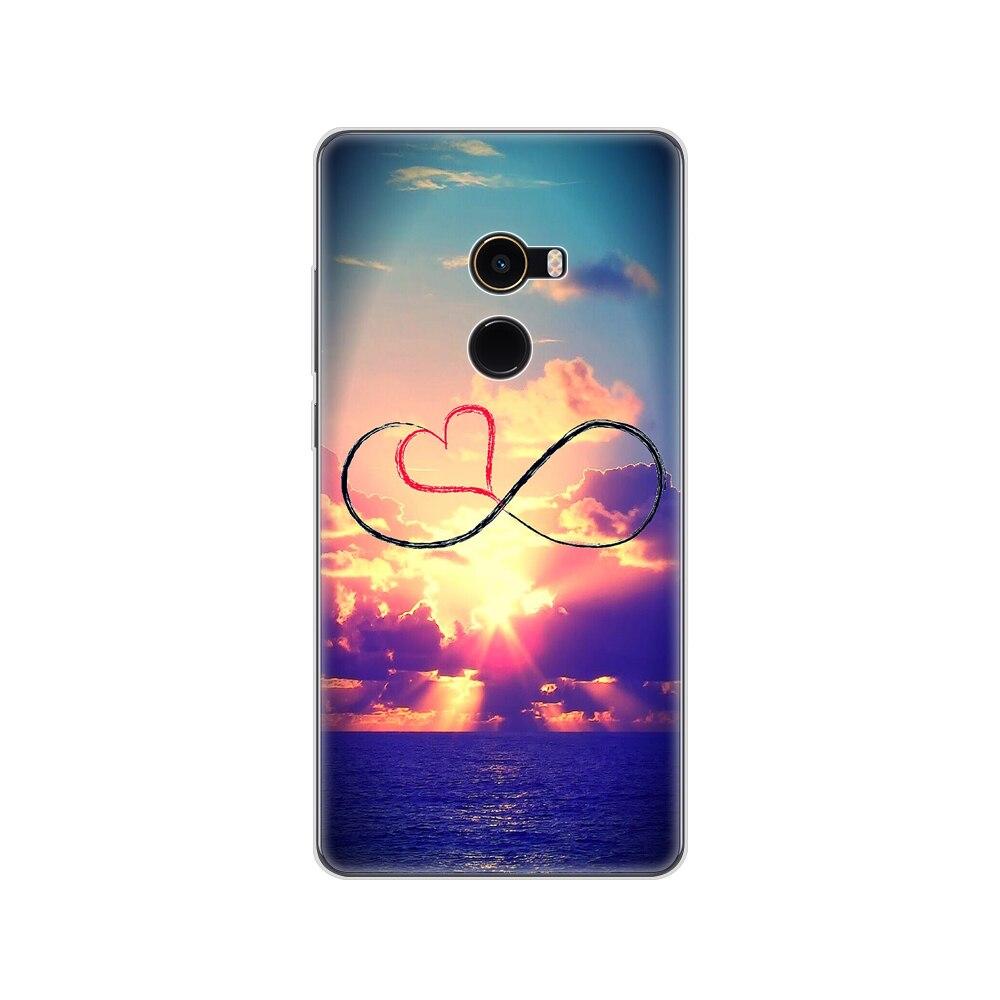 

м який чохол для xiaomi Mix 2 силіконовий чохол для xiaomi Mi Mix 2 Mix2 задня кришка захисний друк прозорий coque xiaomi Mix 2