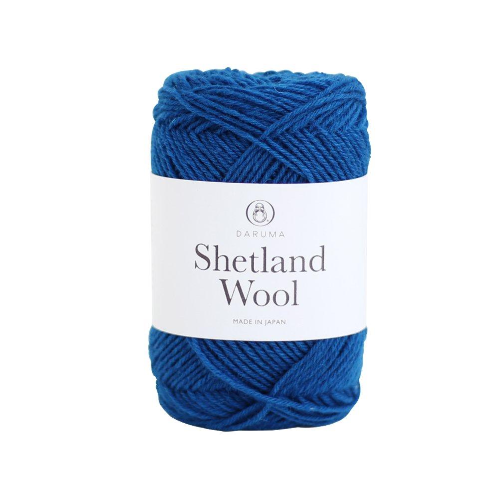 

Yokota DARUMA Shetland Wool Medium Pack of Yarn, Weight, Col. 11, Blue, 50g, Approx. 136m, 5, 01-6380