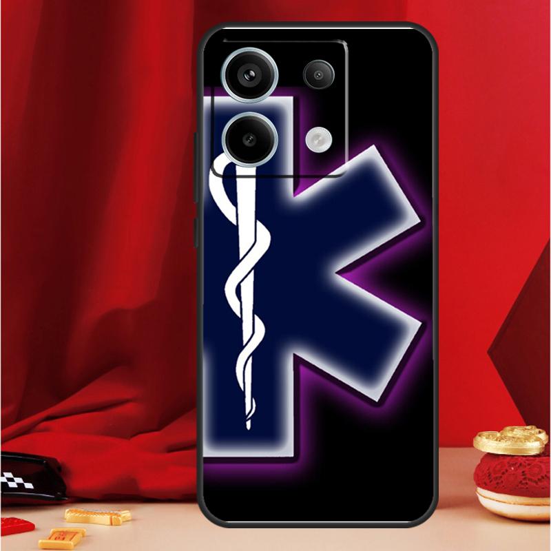 Emergency Medical Star of Life Funda For Xiaomi Redmi 13C 12 9C 10C 12C Redmi Note 13 9 10 11 12 Pro 9S 10S 11S 12S Case