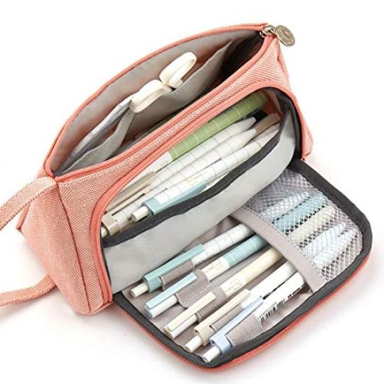 Bleistift einfach und perfekt für High School, Junior High School, Grundschule und sogar als Make-up-Tasche oder Aufbewahrung. Eine großartige, stilvolle, großvolumige