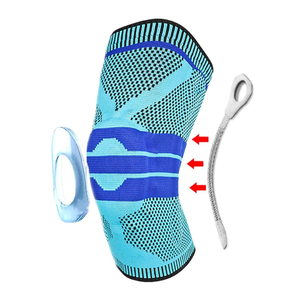 

1 шт. баскетбольная защитная экипировка силиконовые наколенники наколенники поддержка протектор мениск надколенник защита спортивная защита XXL
