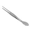 2PCS Silver Bonsai Tweezers Stainless Steel Serrated Tweezers Straight Tweezers  Moss Maintenance