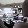 5V Car Fan Cooling Backseat Fan 360 Degree Rotatable 3 Speeds Strong Wind Quiet Ventilation Fan  Adjustable Clip Car Seat Fan