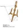 Exquisite And Compact Diy Key Pendant Stainless Steel Gold-Plated Cute And Diverse Styling Accessories