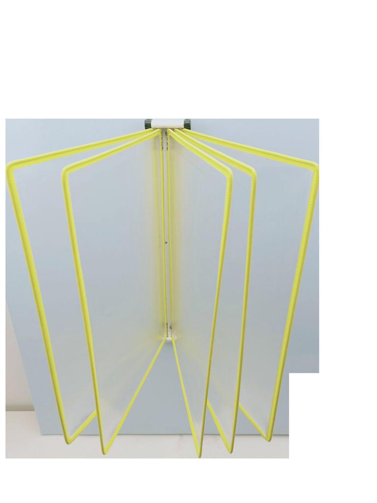 Wall-Mounted A4 Swivel File Rack - 5-Page Magnetic Display Holder