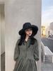 Japanese Style Wide Brim UV Sun Visor Hat for Women - Spring, Summer, Autumn Casual Bucket Hat