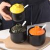 Japanese Style Ceramic Seasoning Jar Moisture-proof Condiment Container Spices Storage Box  Sugar