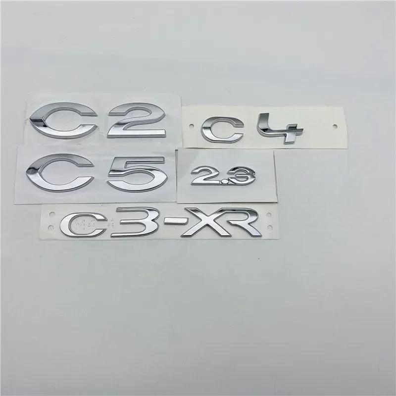 Adesivo Targhetta Nome Logo Portellone Posteriore Per C2 C4 C5 2.3 C3-XR C-elysee C-QUATRE