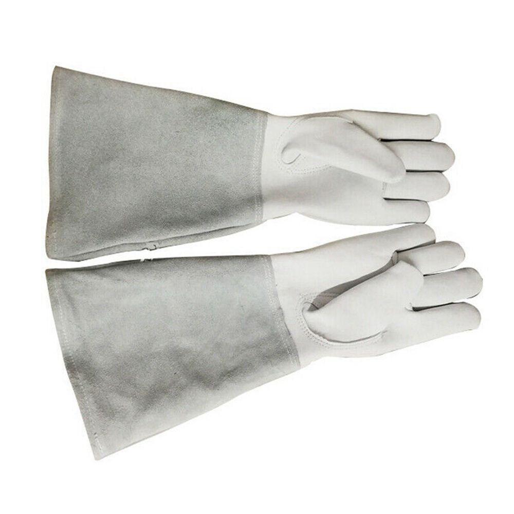 For Men Women Leather Thorn Proof Gauntlet Long Sleeve Garden Tools Work Welding Protection Safety Gloves Pruning Gloves