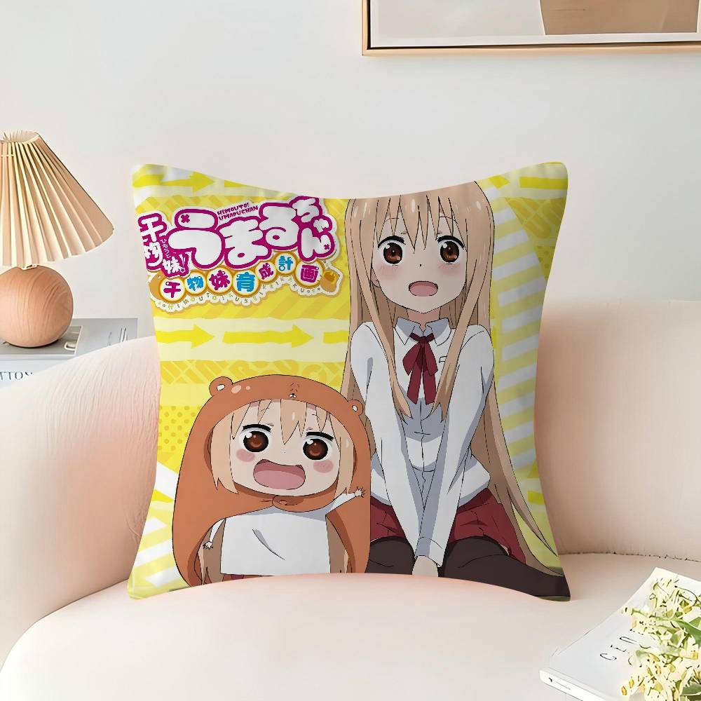 Anime H-Himouto Umaru-chan Kissenbezug Zoll Bauernhaus Dekor Heim Überwurfskissenbezüge für Couch Dekorationen
