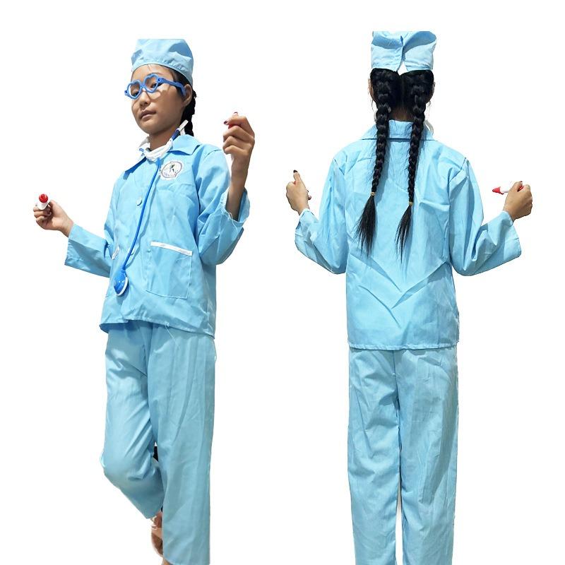 Halloween Children's Career Experience Show Costumes Children's Doctor Costumes Nursing Uniforms Dentist Veterinary Stage Show