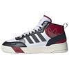 Originals Post Up Leather Round Toe Lace-Up Shock Absorbing Durable Mid-Top Sneakers Unisex Sneakers Red Black White ID0845