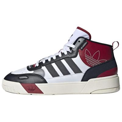 Originals Post Up Leather Round Toe Lace-Up Shock Absorbing Durable Mid-Top Sneakers Unisex Sneakers Red Black White ID0845