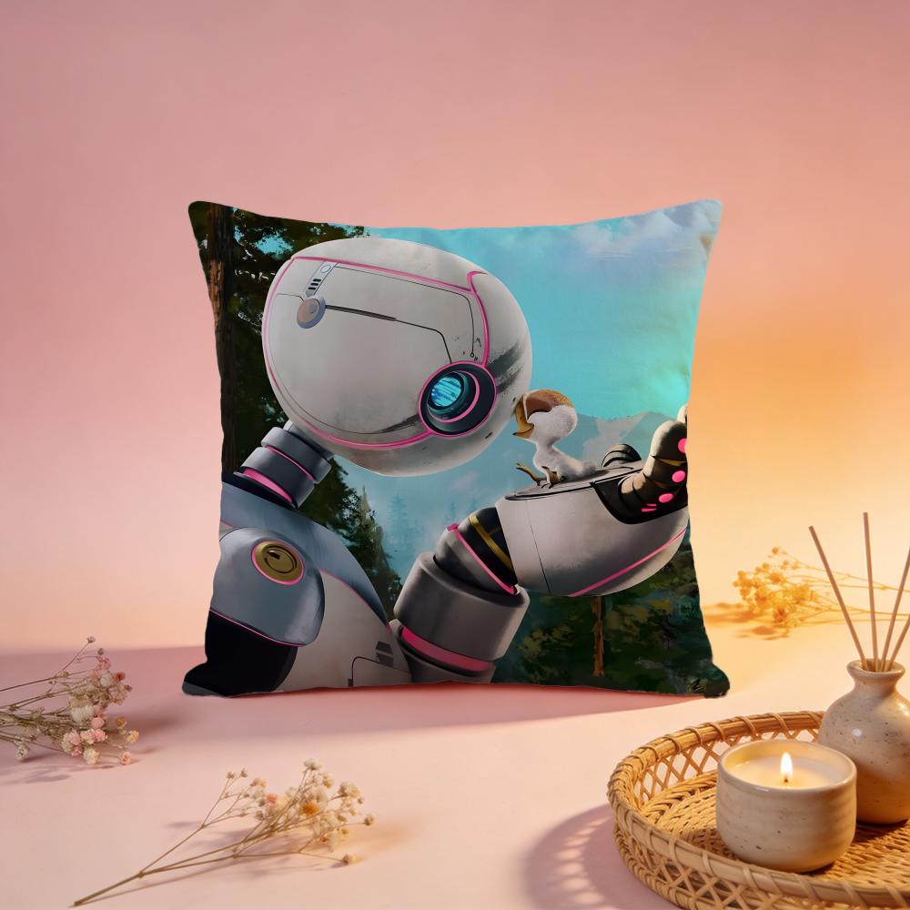 Fashion TThe Wild Robotful Cushion Cover Comfortable Durable Pillow Cover MultiScene for Home Office Car Sofa