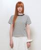 GENERALIDEA Color Block Stripe Short Sleeve T-Shirt [White] / Gf2Lts522