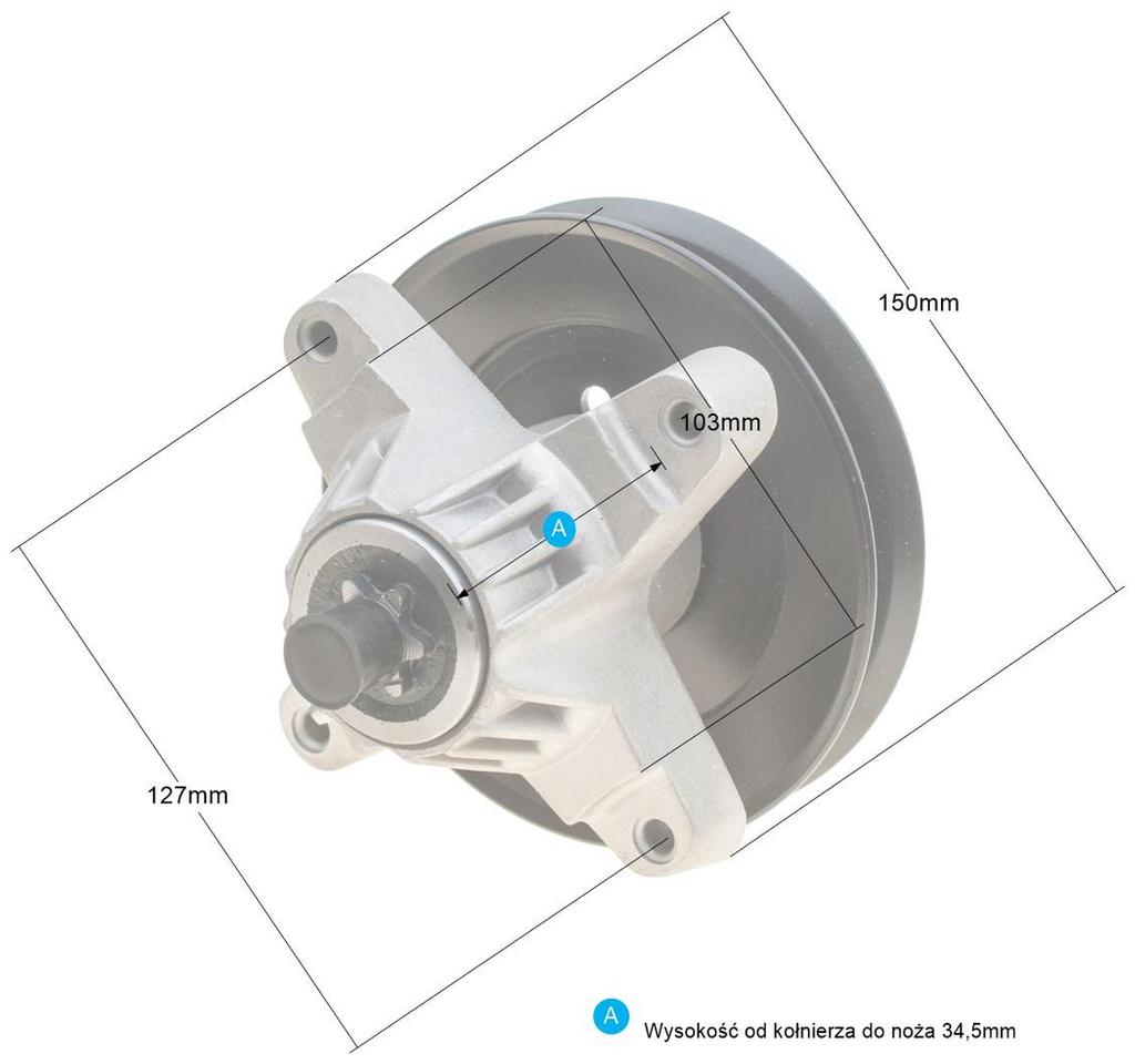 Adapter Rasenmäher Mtd Mit Riemenscheibe Ro12066