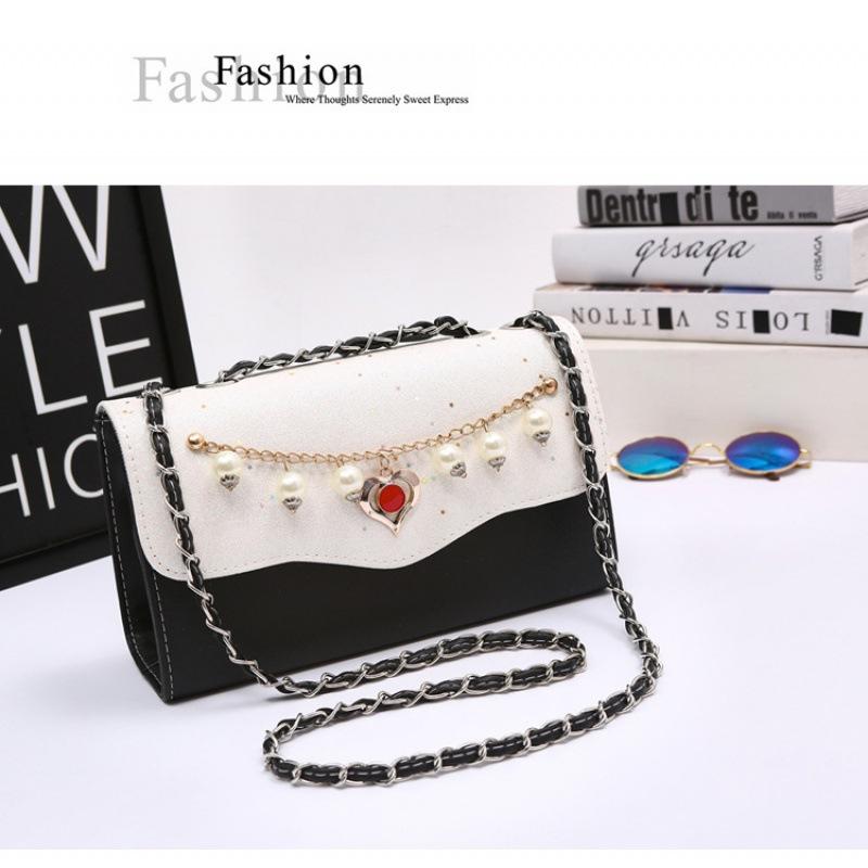 

Сумка женская новая простая сумка-мессенджер цепочка сумка на плечо нишевый дизайн твердая