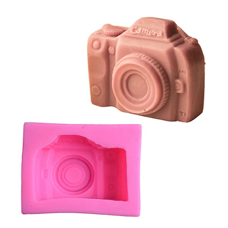 

3D Camera Silicone Fondant Mold Chocolate Candy Mini Soap Making Supplies Cake Decorating Tools Kitchen Accessories For Baking