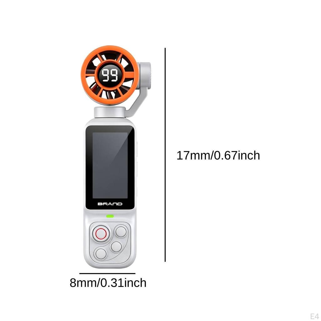 Pocket Fan Camera Flexible Mounting 1080P HD Video Professional Rechargeable