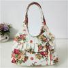 Women's Korean Style Canvas Tote Bag with Bowknot - Simple, Retro, and Perfect for Groceries or Your Phone