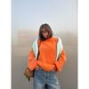 Fauler Stil Rundhals Faux Nerz Pullover Damen Frühling Herbst Locker Gestricktes Oberteil Premium Langarm Pullover