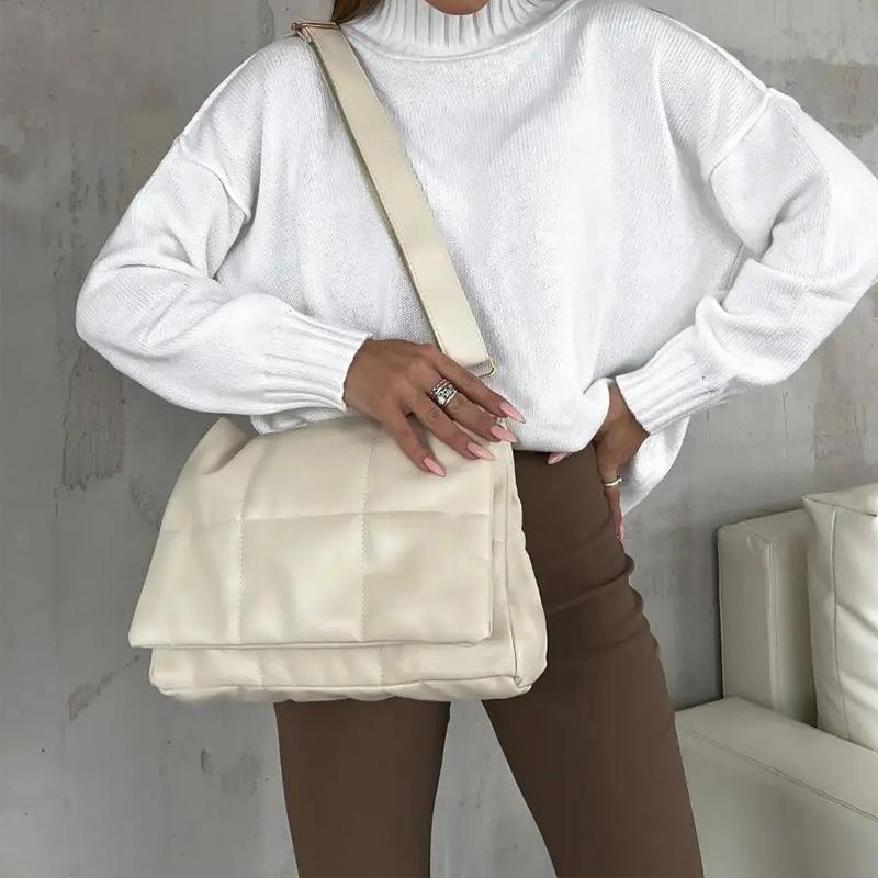 Женская мягкая сумка через плечо — фото 6