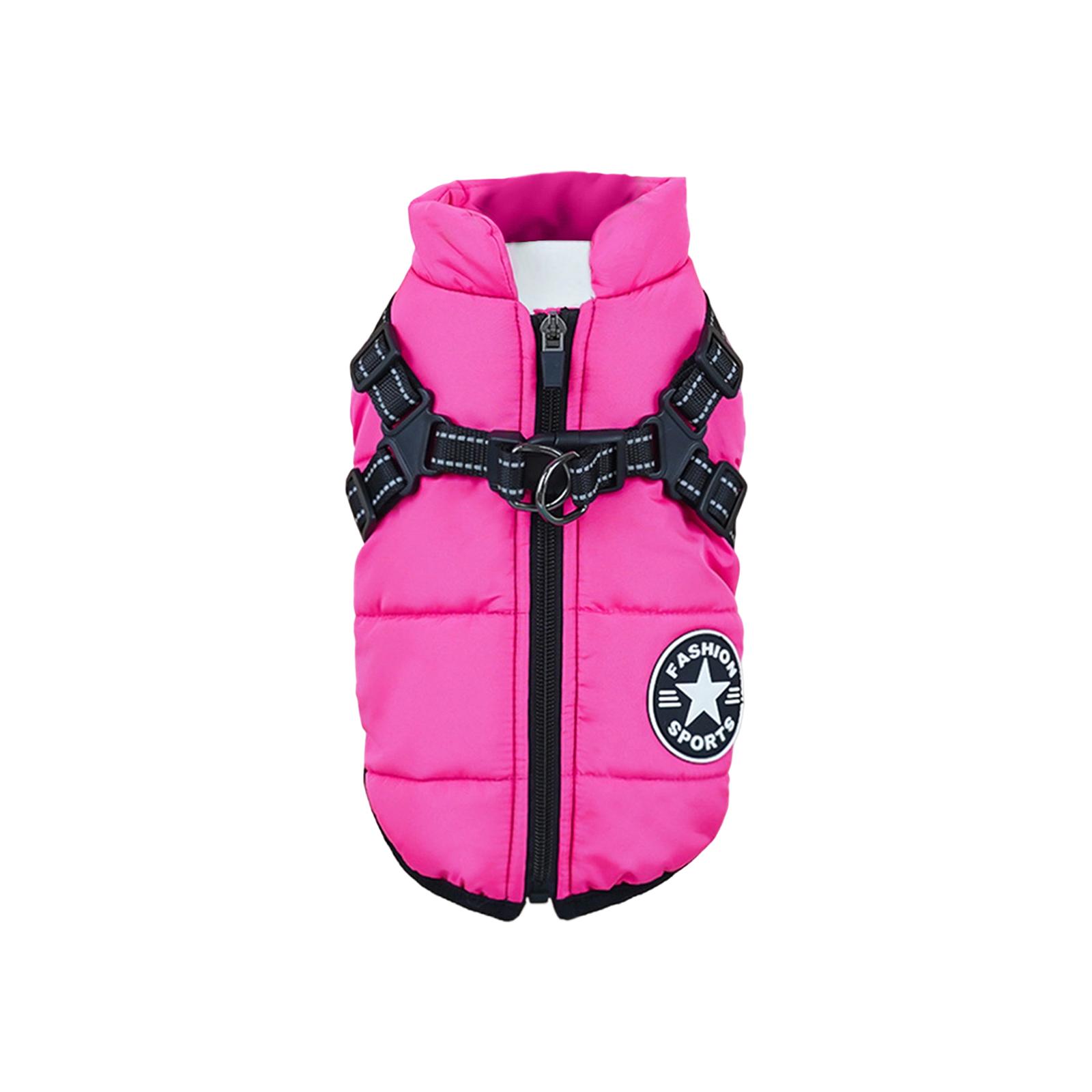 

Pet Clothing Thickened For Warmth, Winter Chest And Back Cotton Jackets For Dogs And Cats, Cotton Vests For Cats, Dog Supplies L