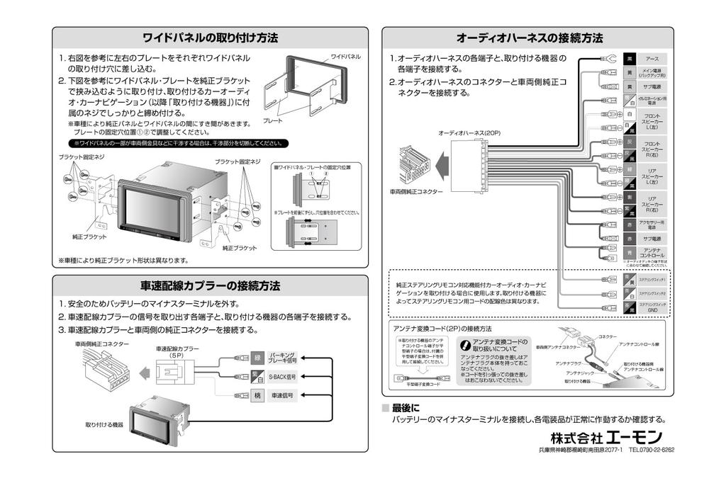 Amon AODEA Audio Navigation Installation Kit for Suzuki Vehicles S-2484