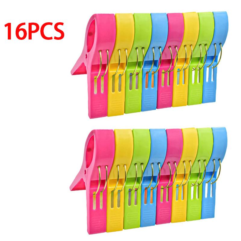 Beach Towel Clips Large Clamps To Hold Towel Holder Plastic Clothes Pegs Hanging Clip Clamps Clothespins for Towels YFJ003