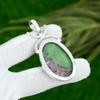 Natural Ruby Zosite Gemstone Pendant 925 Sterling Silver Jewelry For Women