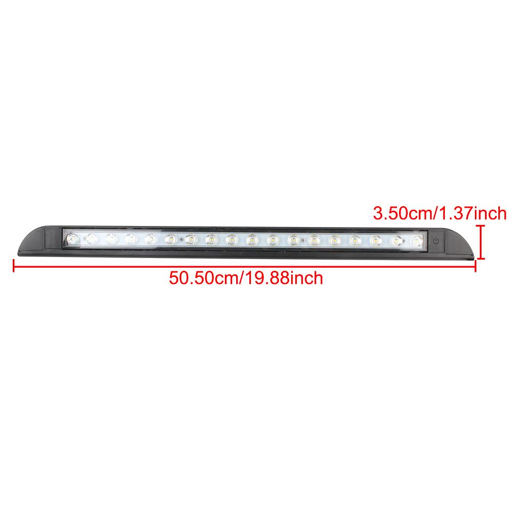 12-28V 18 LED Awning Lamp 6000k Trailer Exterior Lamp Outdoor Camping Light Equipment for RV Caravan Interior Wall Lamps