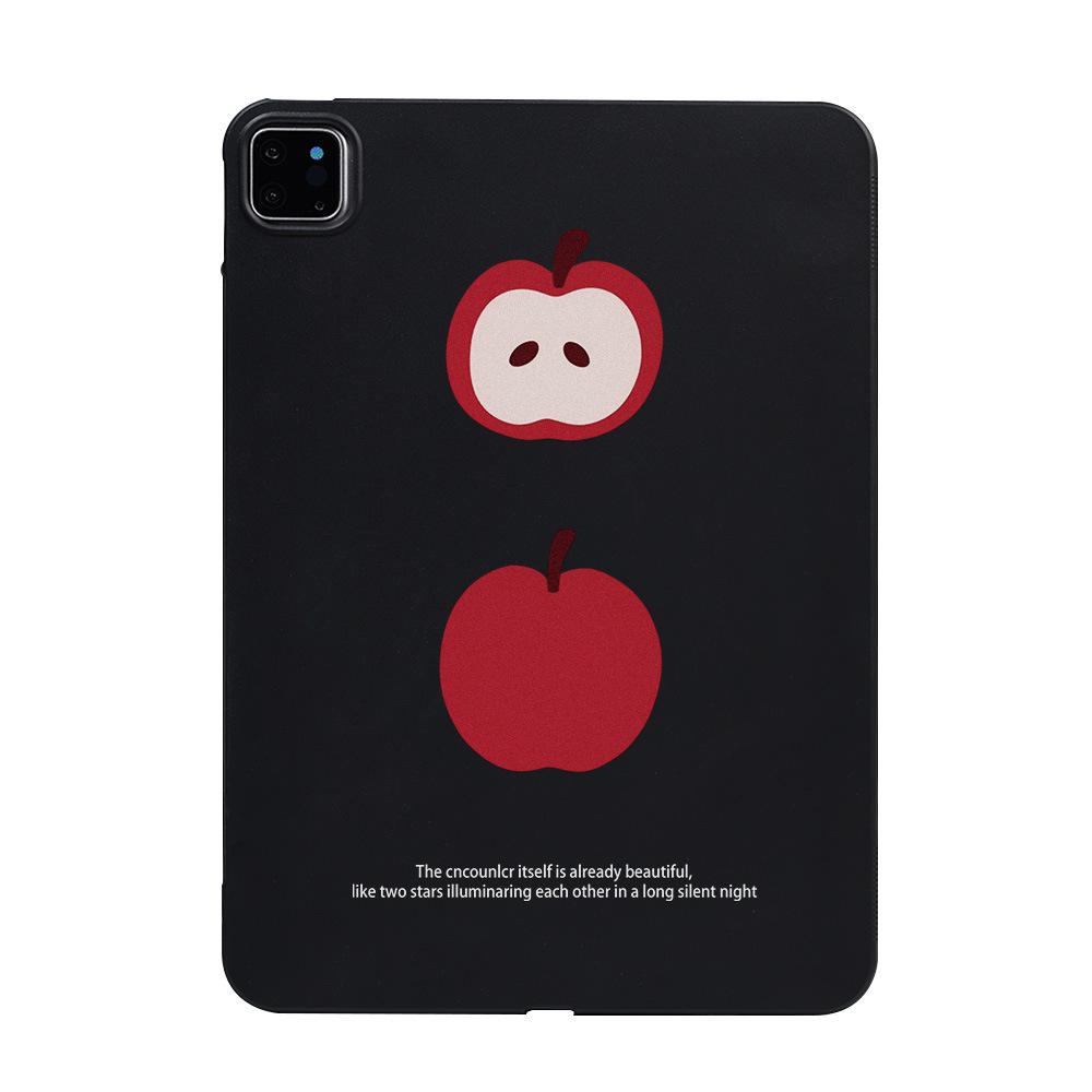 Black edge two apples for Apple iPad 11-inch protective case Xiaomi Pad 6 soft case Samsung Tab S7