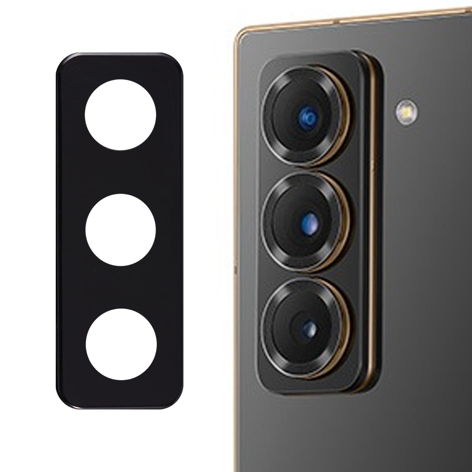 

For Samsung Galaxy Z Fold Special/W25 5G Tempered Glass Lens Protector Black Silk Printing Camera Lens Film Type A