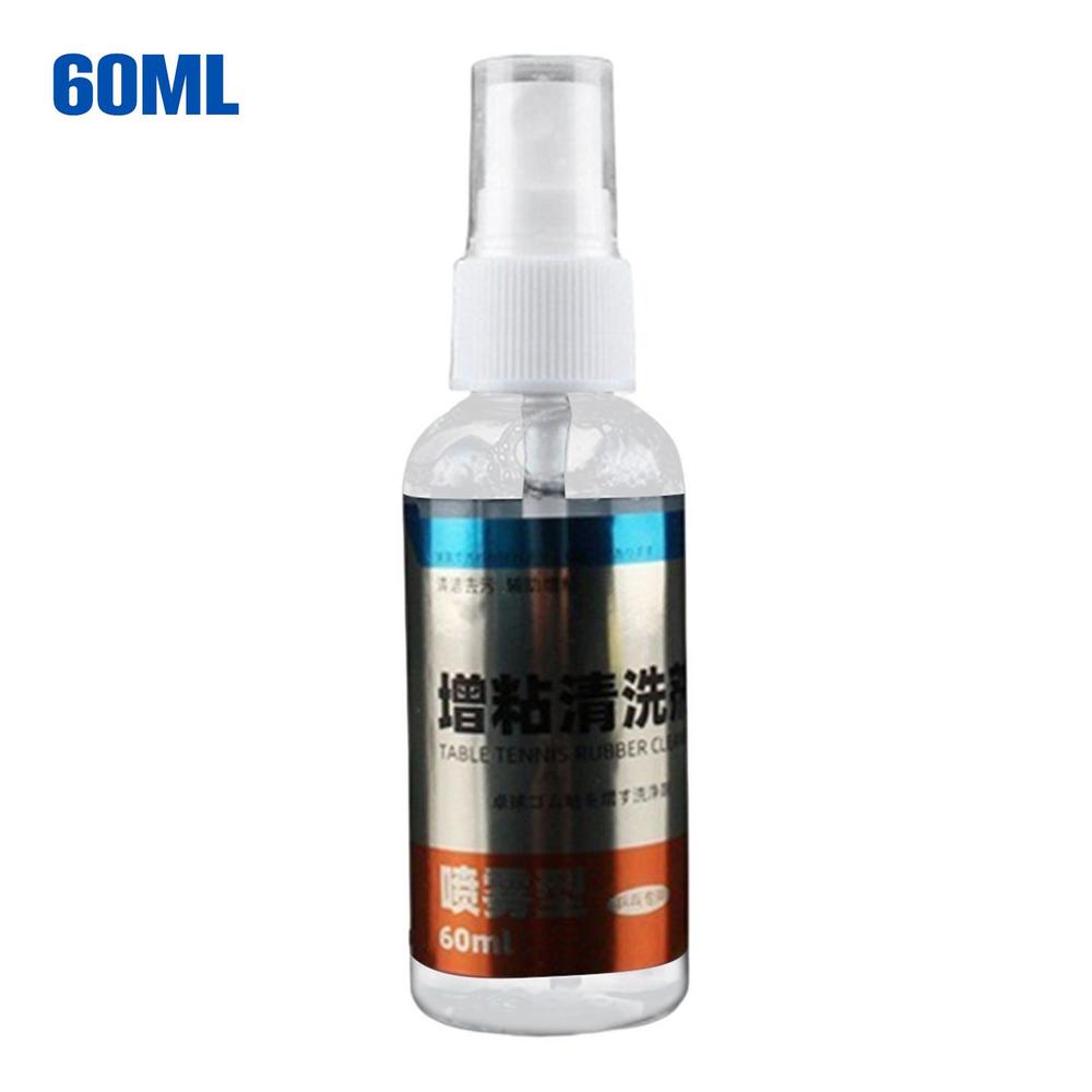 61ml Spray Bottle Table Tennis Racket Cleaner Table Tennis Racket Cleaning Spray Kit with 1-Sided Sponge Powerful Table Tennis
