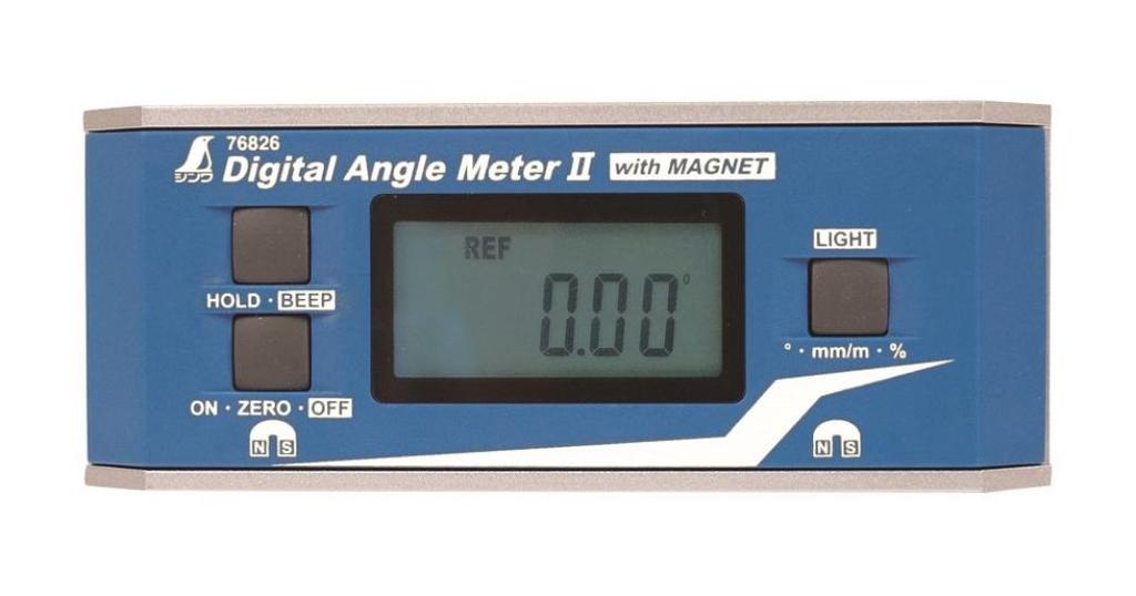 Shinwa Sokutei Digital Angle Meter II Dustproof and Waterproof with Magnet 76826