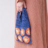 Raw Wool Knitting Kit #20-8 Mini Bag with Motif Joints and Double Crochet