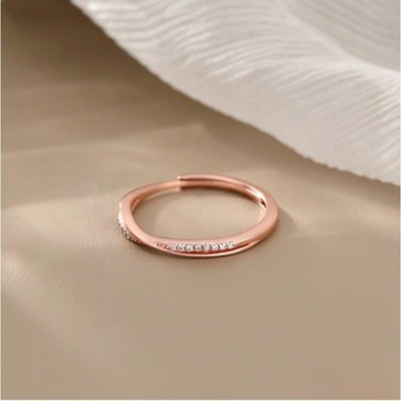 

Line Ring - Simple Cross-shaped Finger Ring with A Cool and Elegant Style. Index Finger Ring in A Minimalist Style. Cool and Chic Style.