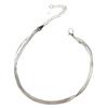New Fashion Silver 3 Layer Snake Anklets Chain for Women Foot Pulseras Jewelry Anklet