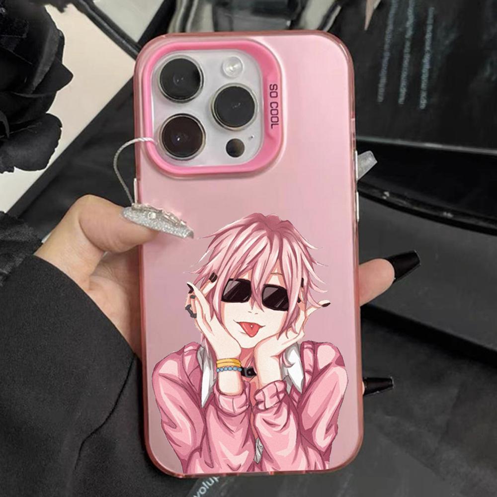 

Ayato Yuri Y-Yarichin Club Phone Case For iPhone 16,15,14,13,12,11,Pro,Max,Plus,Mini,XS Anti Fall Pink Matte Hard Bumper iPhone13mini