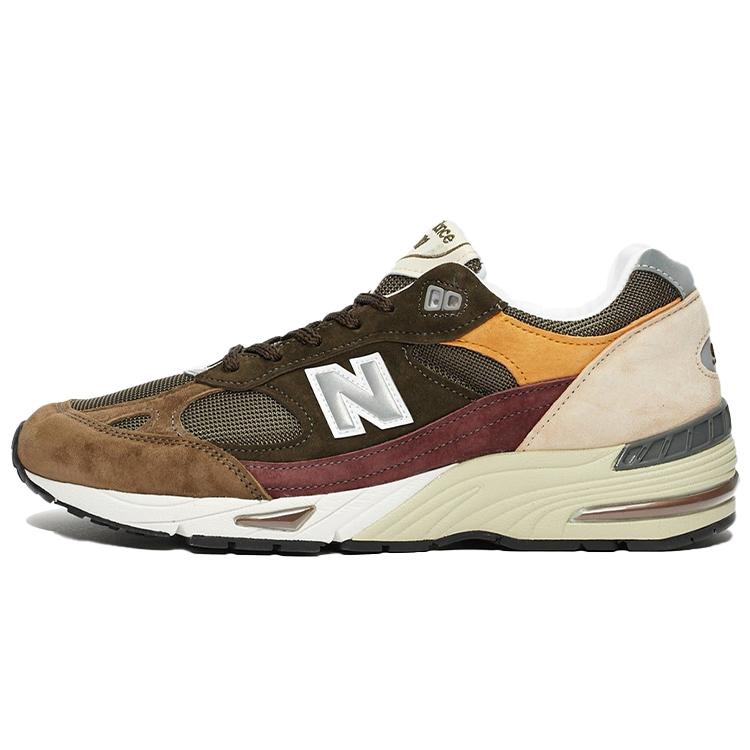 New Balance 991 Olive Burgundy Brown M991GYB