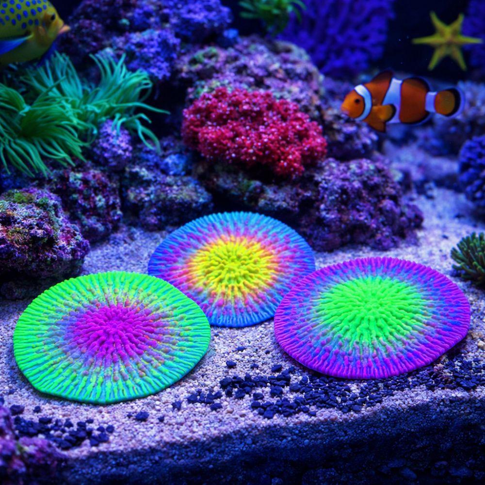 Realistic Silicone Coral Plant Colorful Coral Ornament Simulation Coral  Fish Tank Landscaping