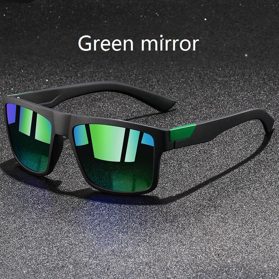 Fashion Vintage Square Sunglasses Men Fishing Driving  Luxury Brand Designer Sun Glasses Anti-Glare Eyewear UV400 Eyewear