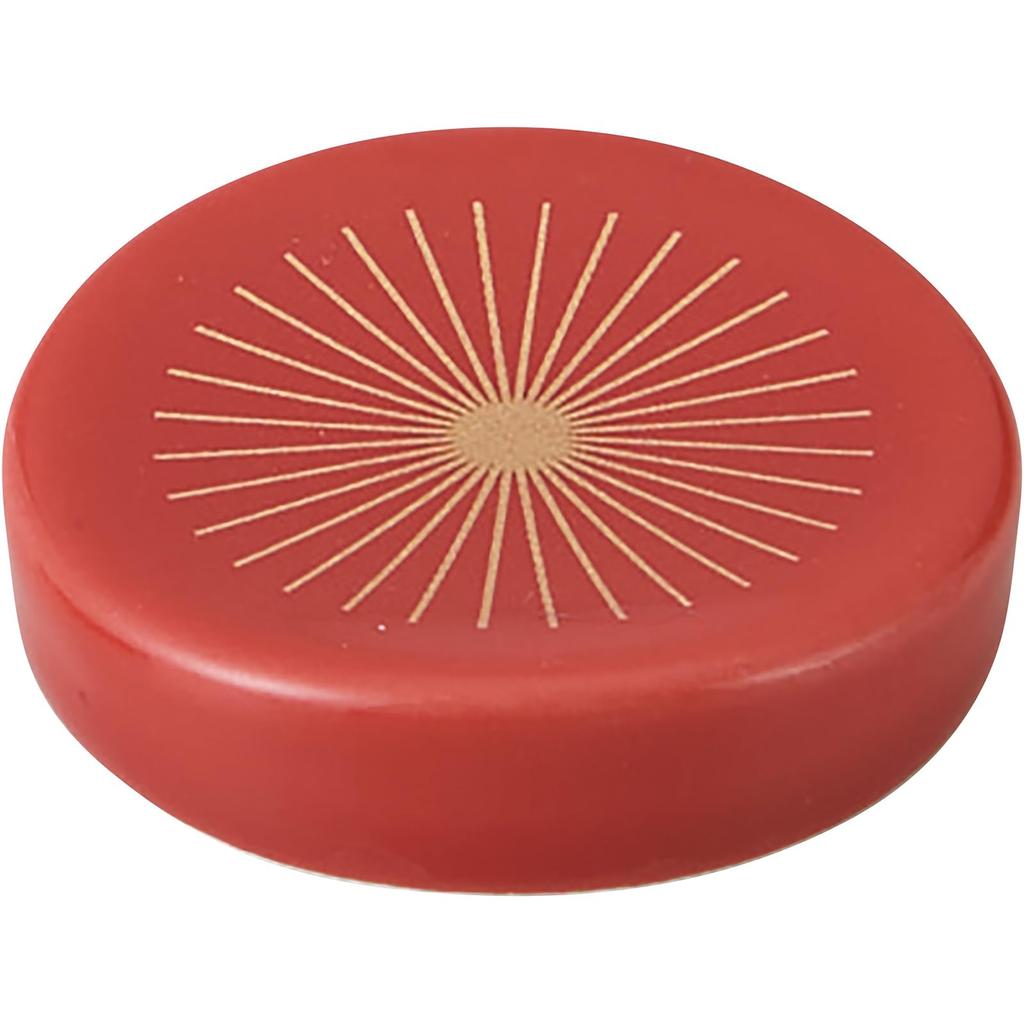 Hanabiyori Essstäbchen-Paar in einem hölzernen lackierten Essstäbchen- und Essstäbchenhalter-Set und Perfekte Essstäbchen Essstäbchenhalter Durchmesser x 1cm Hergestellt in